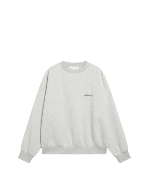Fear Of God White Essentials Logo-Embroidered Sweatshirt for men