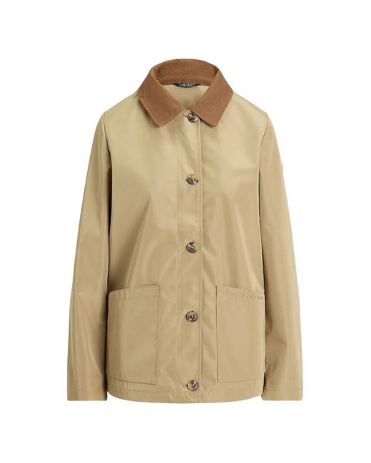 Ralph Lauren Natural Buttoned Barn Coat