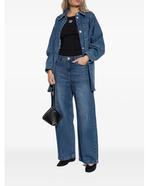 Munthe Blue Denim Shirt Jacket