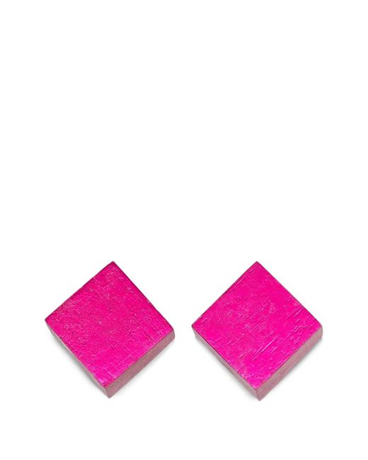 Orecchini Geometrici di Monies in Pink