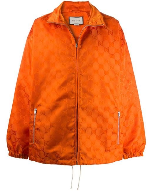 Gucci Orange Off The Grid Hooded Jacket for men