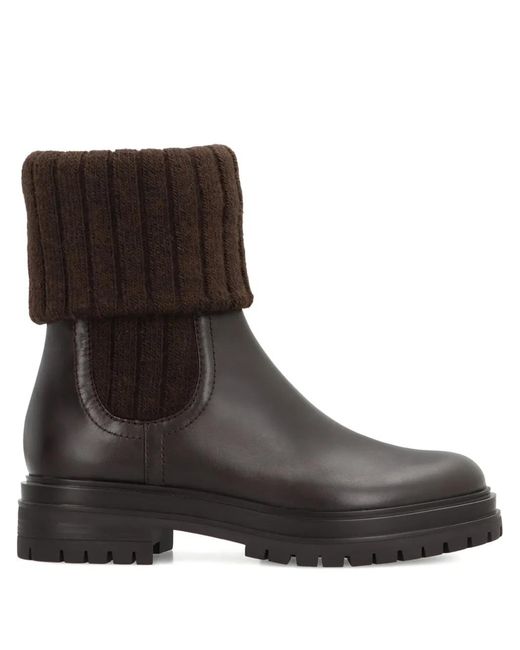 Gianvito Rossi Brown 40Mm Tenney Leather Chelsea Boots