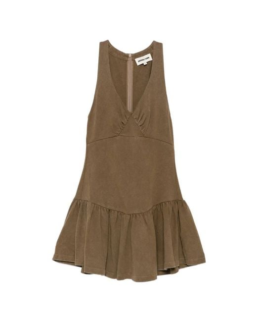 ShuShu/Tong Natural V-Neck Mini Dress