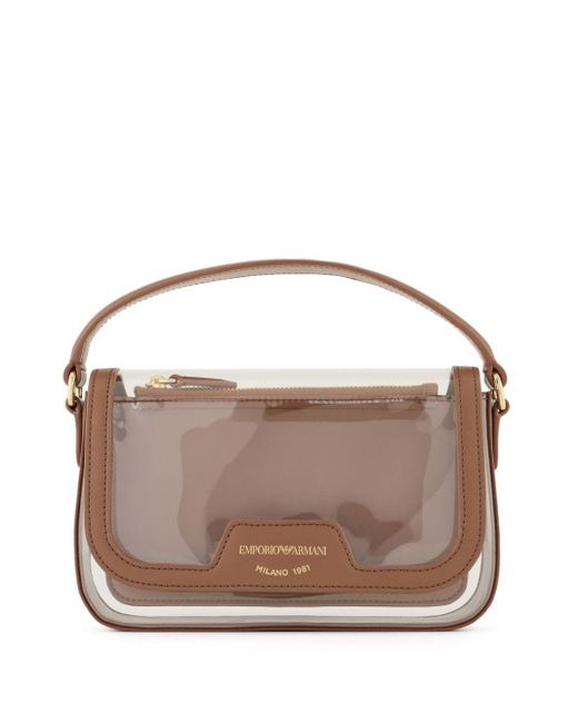 Emporio Armani Brown Transparent Mini Bag