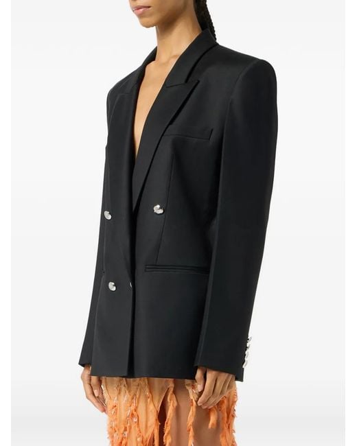 Blumarine Black Double-Breasted Blazer