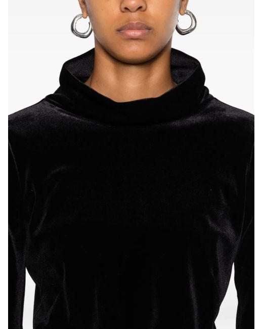 Dorothee Schumacher ベルベット タートルネック トップ Black