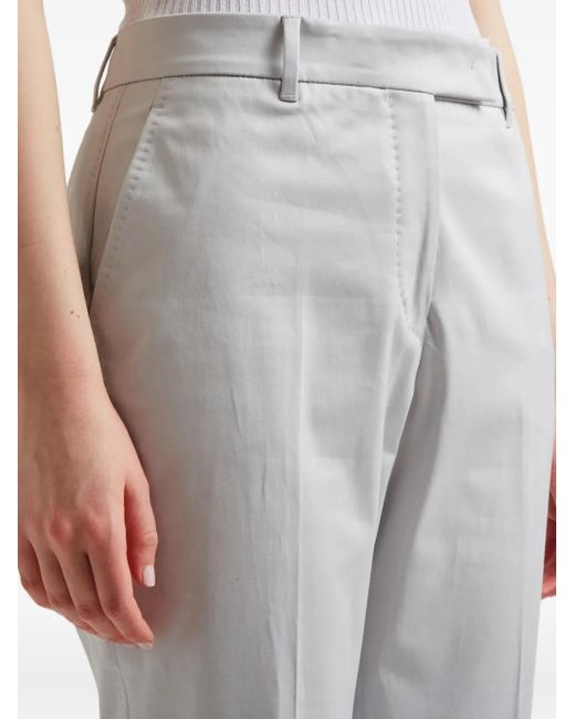 Incotex Gray Flat-Front Trousers
