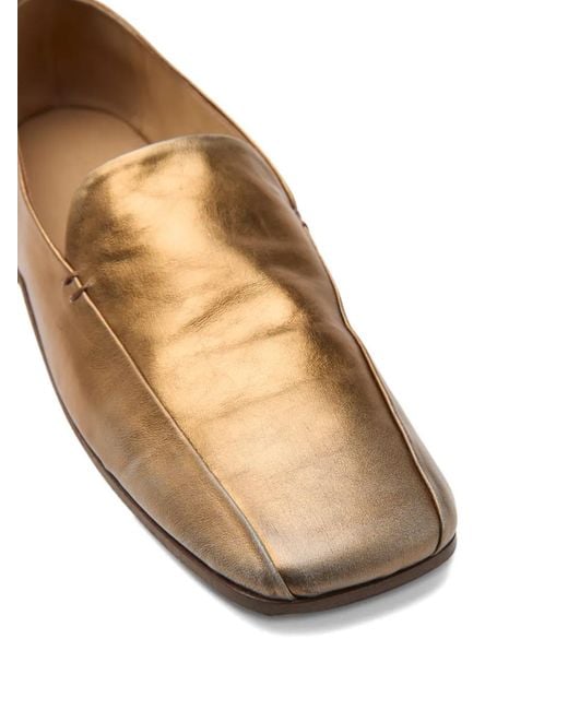 Marsèll Brown Metallic Square-Toe Loafers for men