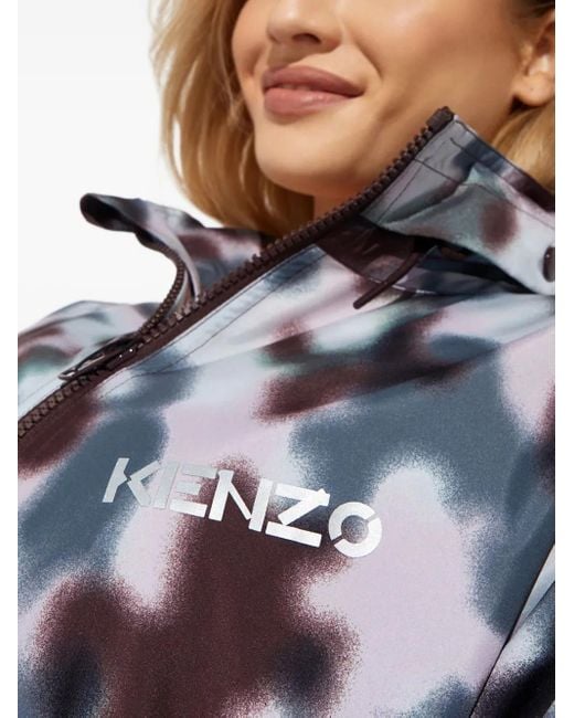 Chaqueta Con Logo Estampado KENZO de color Blue
