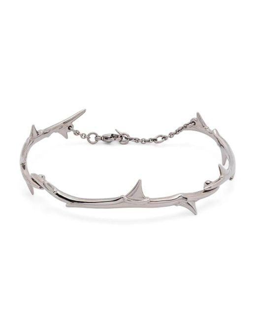 Shaun Leane White Rose Thorn Linked Bracelet
