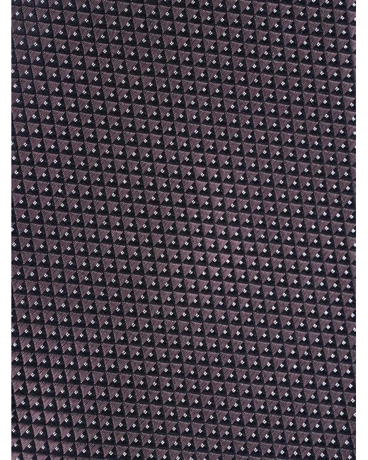Zegna White Patterned Tie for men