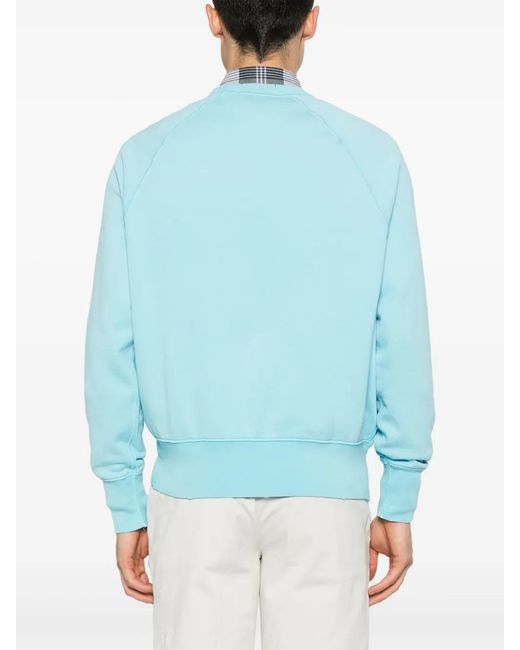Polo Ralph Lauren Blue Graphic-Print Sweatshirt for men