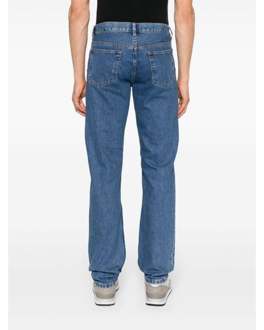 A.P.C. Halbhohe New Standard Straight-Leg-Jeans in Blue für Herren