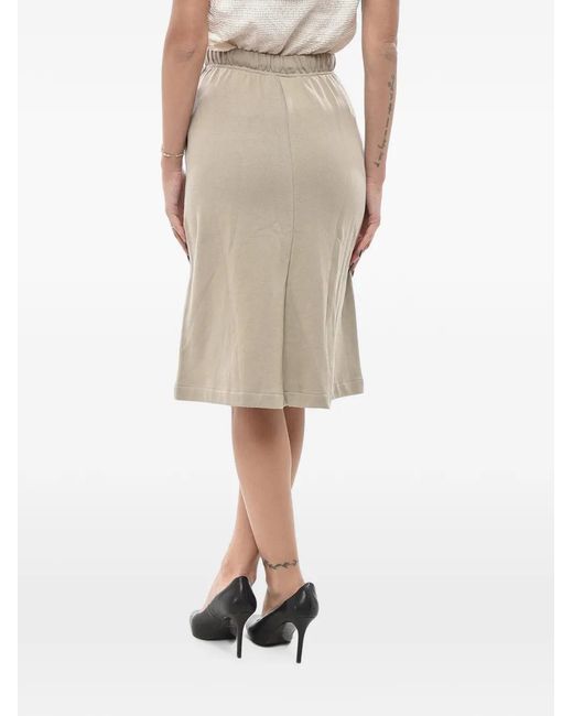 Fear Of God Natural Drawstring-Waist Flared Midi Skirt