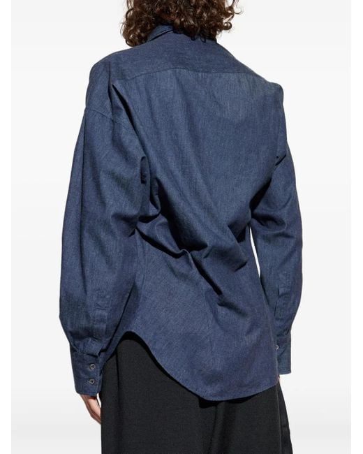 Vivienne Westwood Overhemd Met Knopen En Logo in het Blue voor heren