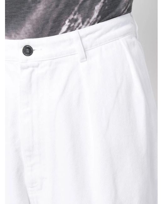 Raf Simons White Knee-Length Shorts for men