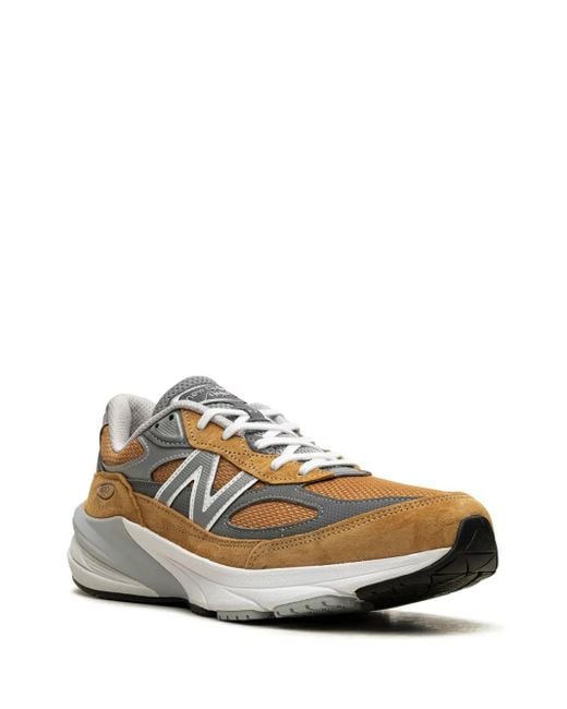 New Balance Brown 990 Lace-Up Sneakers for men
