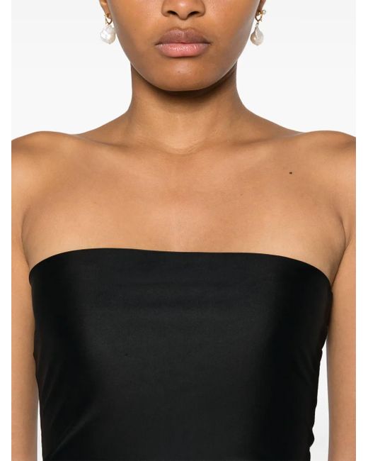 Atu Body Couture Black Strapless Bodysuit