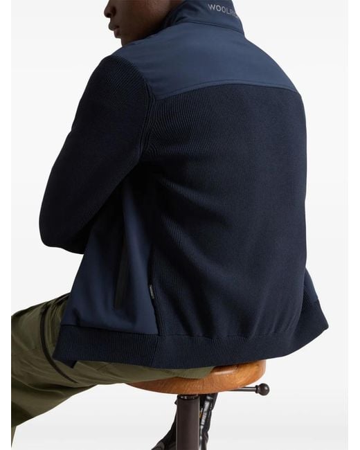 Chaqueta Soft Shell Hybrid Woolrich de hombre de color Blue