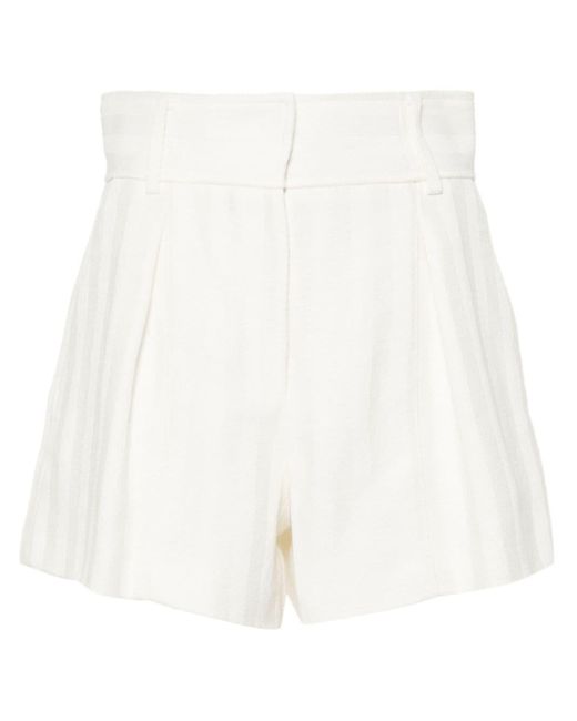 IRO White Tesane Shorts aus Jacquard