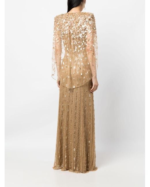 Jenny Packham Natural Nettie Tulle Gown