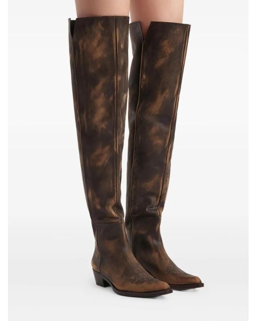 Khaite Black Clive Over-The-Knee Boots