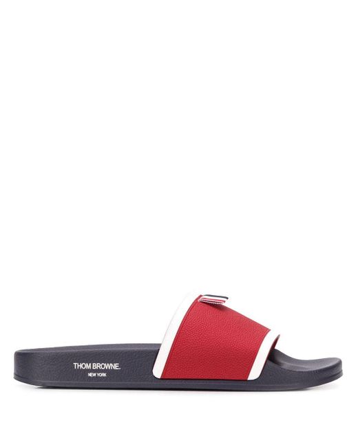 Thom Browne Rwb Molded Pool Slides in Blue (White) for Men Lyst Canada
