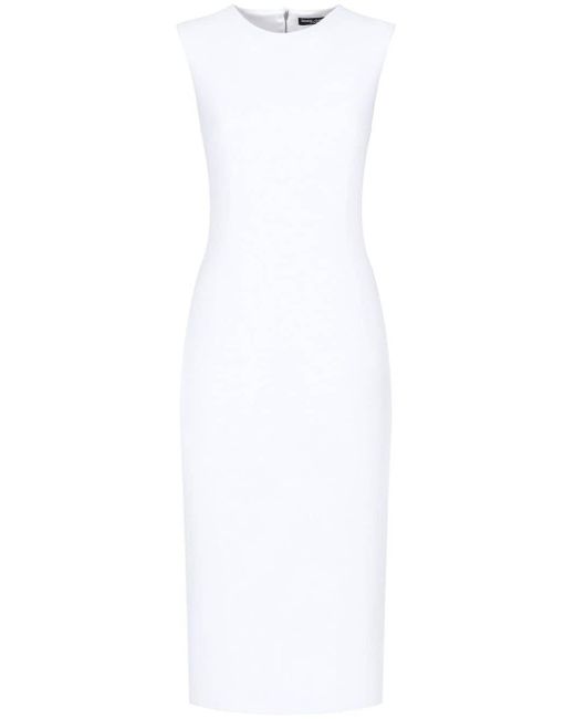 Vestido midi sin mangas Dolce & Gabbana de color White