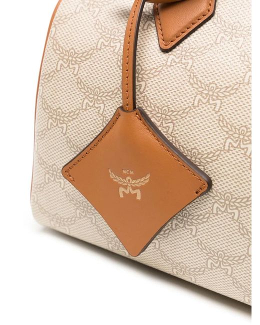MCM Natural "Lauretos" Trunk Shoulder Bag