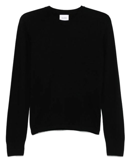 Barrie Black Crew-Neck Top