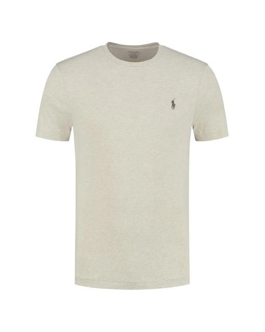 Polo Ralph Lauren White Logo-Embroidered T-Shirt for men