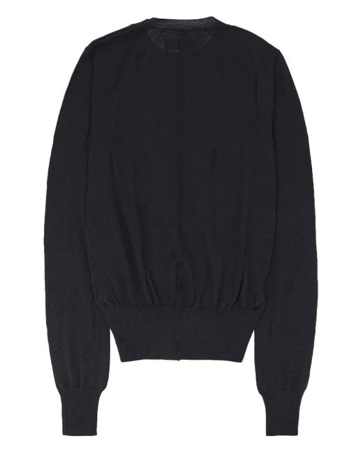 Amiri Blue Distressed-Effect Jumper
