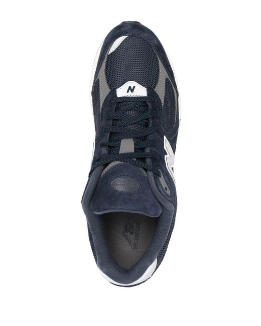 New Balance Blue M2002 Panelled Low-Top Sneakers for men
