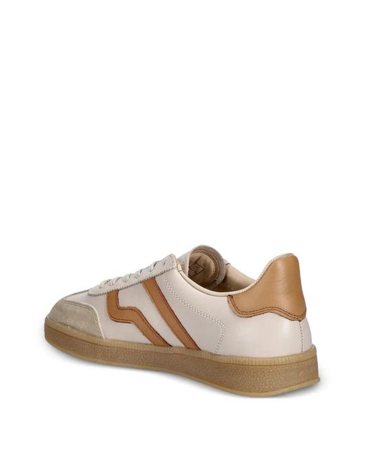 Gant White Cuzima Side-Stripe Sneakers
