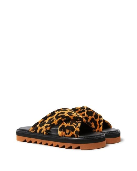 Stella McCartney Brown Sneak-Elyse Platform Slides