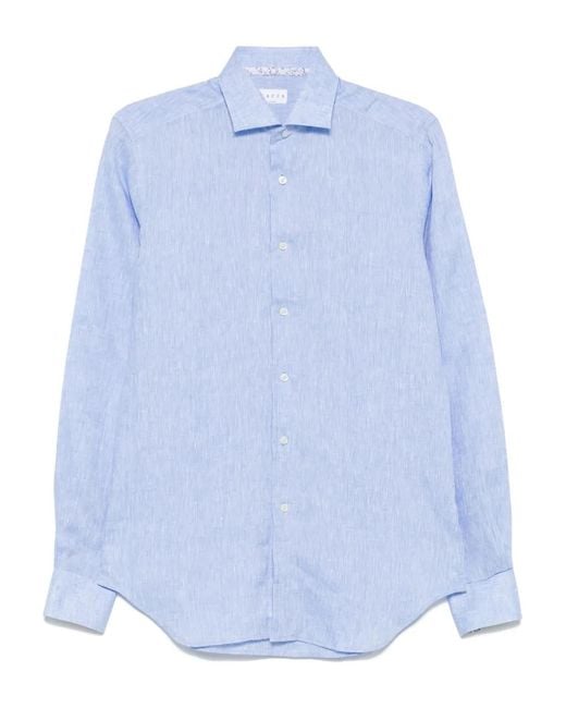 Camisa Flameada Xacus de hombre de color Blue