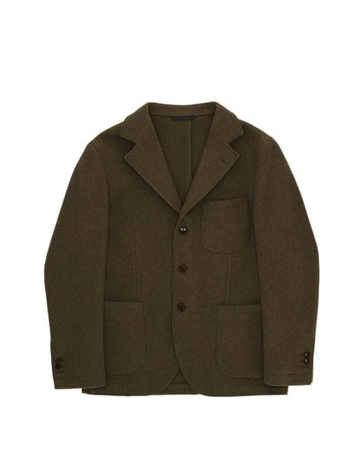 Fortela Green Alfonso Single-Breasted Wool Blazer for men