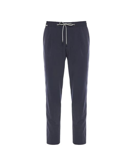 Corneliani Blue Pantalon À Lien De Resserrage for men