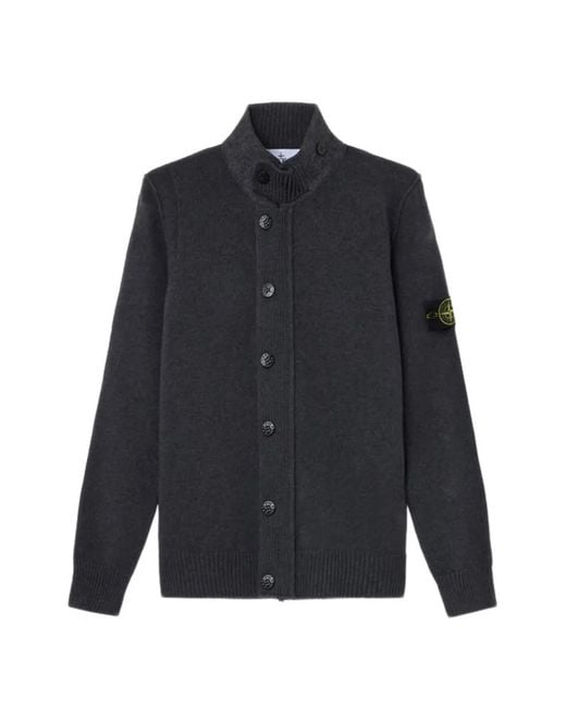 Stone Island Blue 5100047 Lambswool Jumper for men