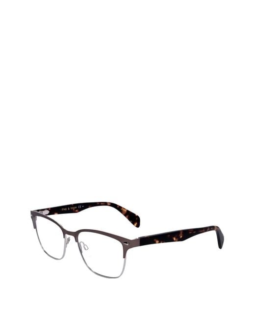 Rag & Bone White Browline-Frame Glasses