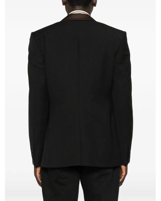 Wales Bonner Black Single-Breasted Blazer for men