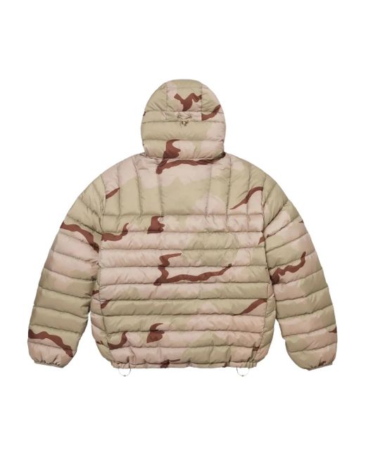 Supreme Natural Camouflage-Pattern Half-Zip Jacket for men