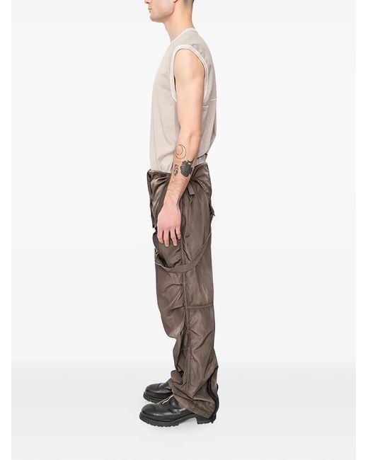 The Viridi-anne Brown Object Dyed Overalls for men