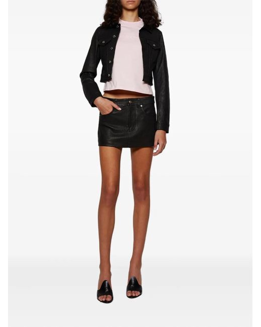 Alexander Wang Black Button-Fastening Trucker Jacket
