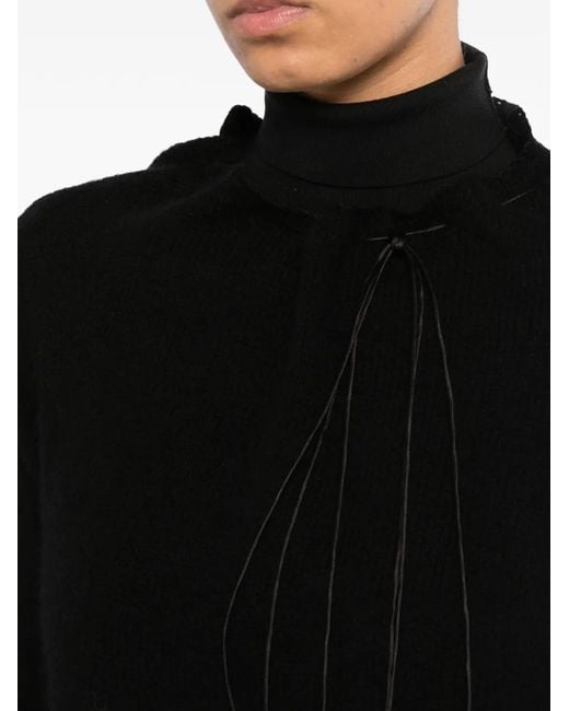 YEAREAST Black Drawstring Jumper