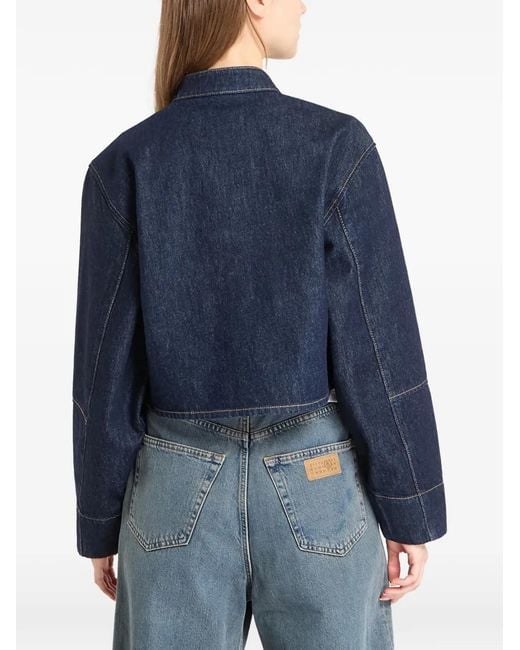 Chaqueta Vaquera Con Cremallera Calvin Klein de color Blue