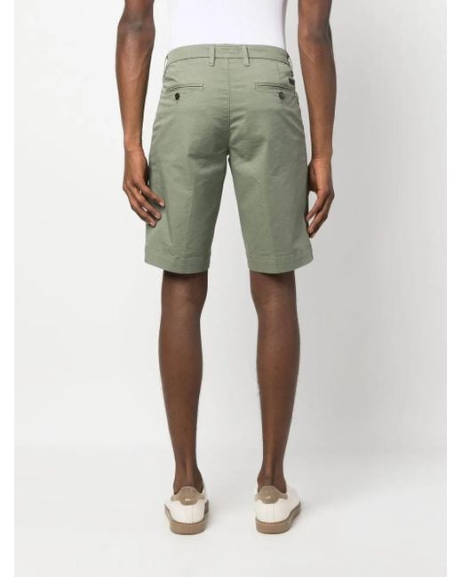 Fay Green Plain Bermuda Shorts for men