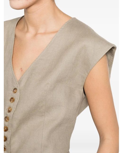 ELEH Natural Button Waistcoat