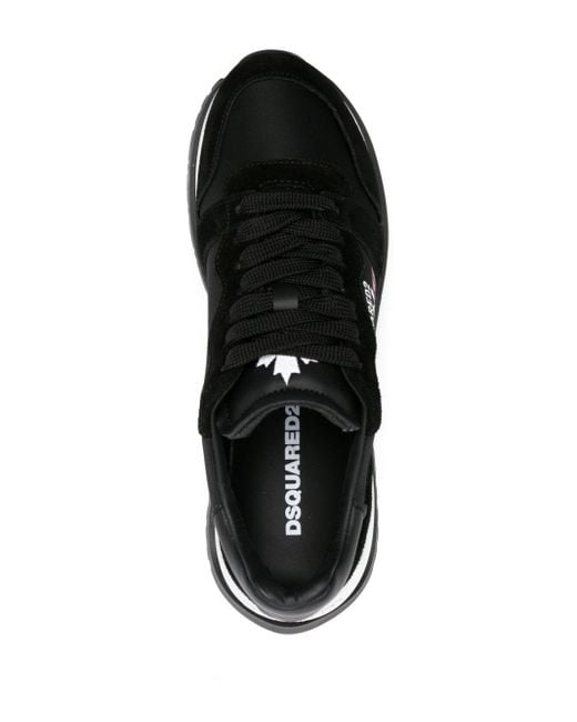 DSquared² Sneakers Met Logoprint in het Black