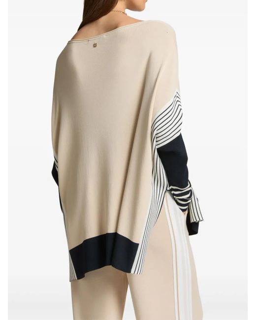 Elena Miro Natural Colour-Block Jumper